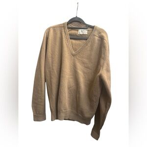 VINTAGE LORD JEFF 100% Virgin Lambs Wool Cardigan V Neck Sweater Men’s MED EUC